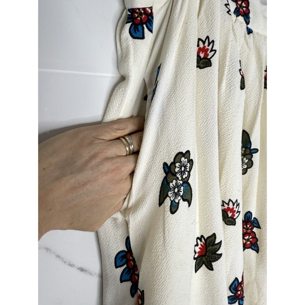 ModCloth White Floral Midi Skirt - Picture 4 of 8